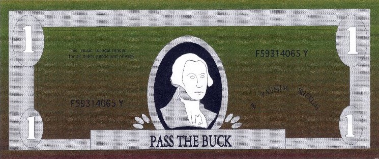 Pass The Buck Logo - 1998